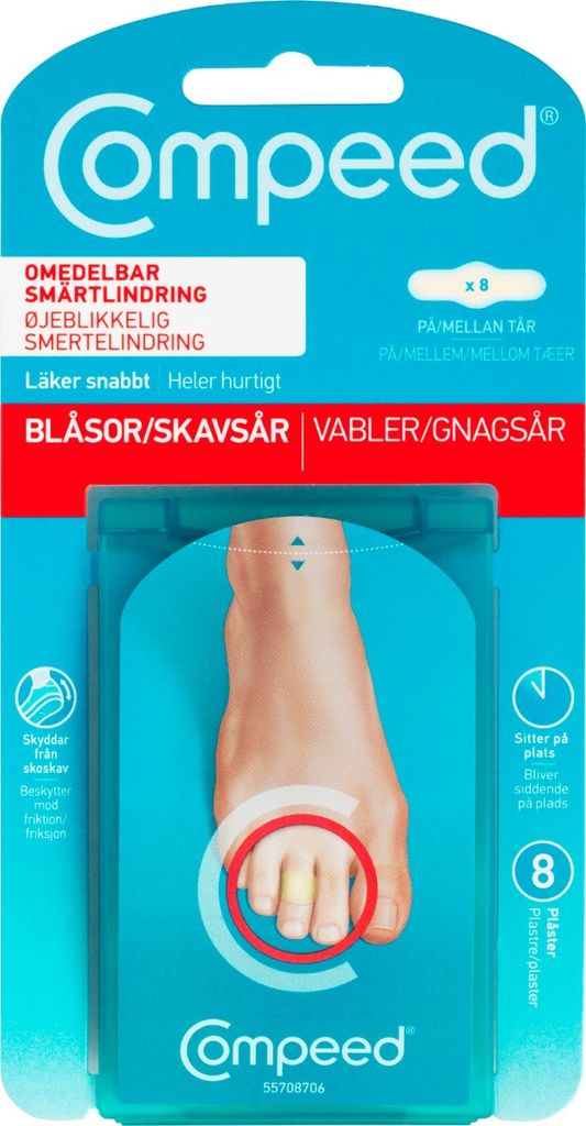 COMPEED Vabel Tæer 8 stk